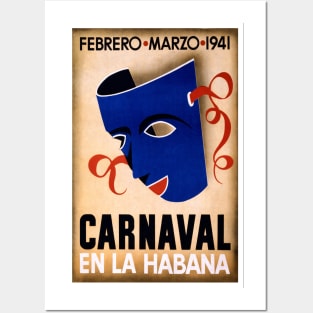 Carnival in Havana, 1941. Vintage Travel Posters and Art